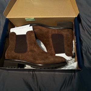 10.5D Polo RL Brown suede Chelsea boots
